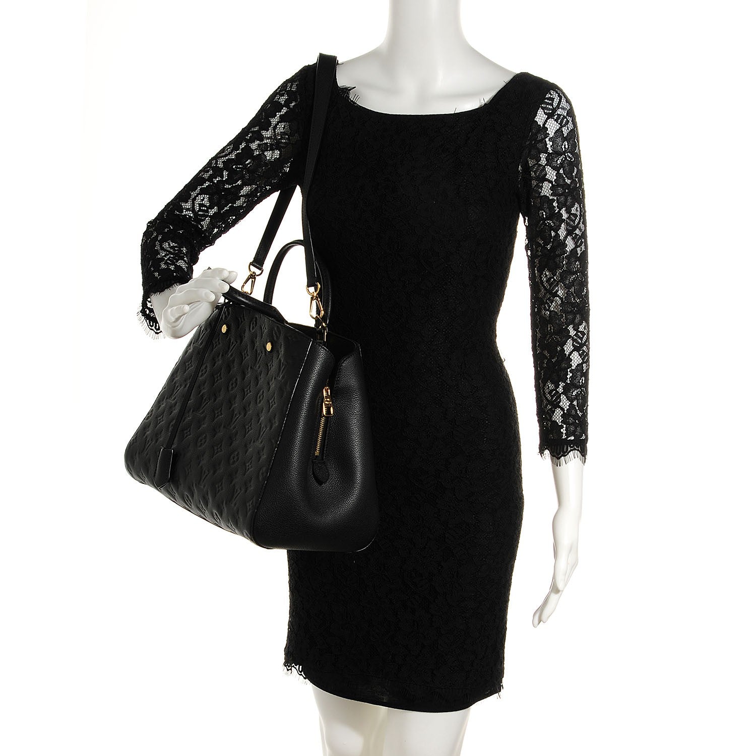 Louis Vuitton Empreinte Montaigne GM Black 2 of 8
