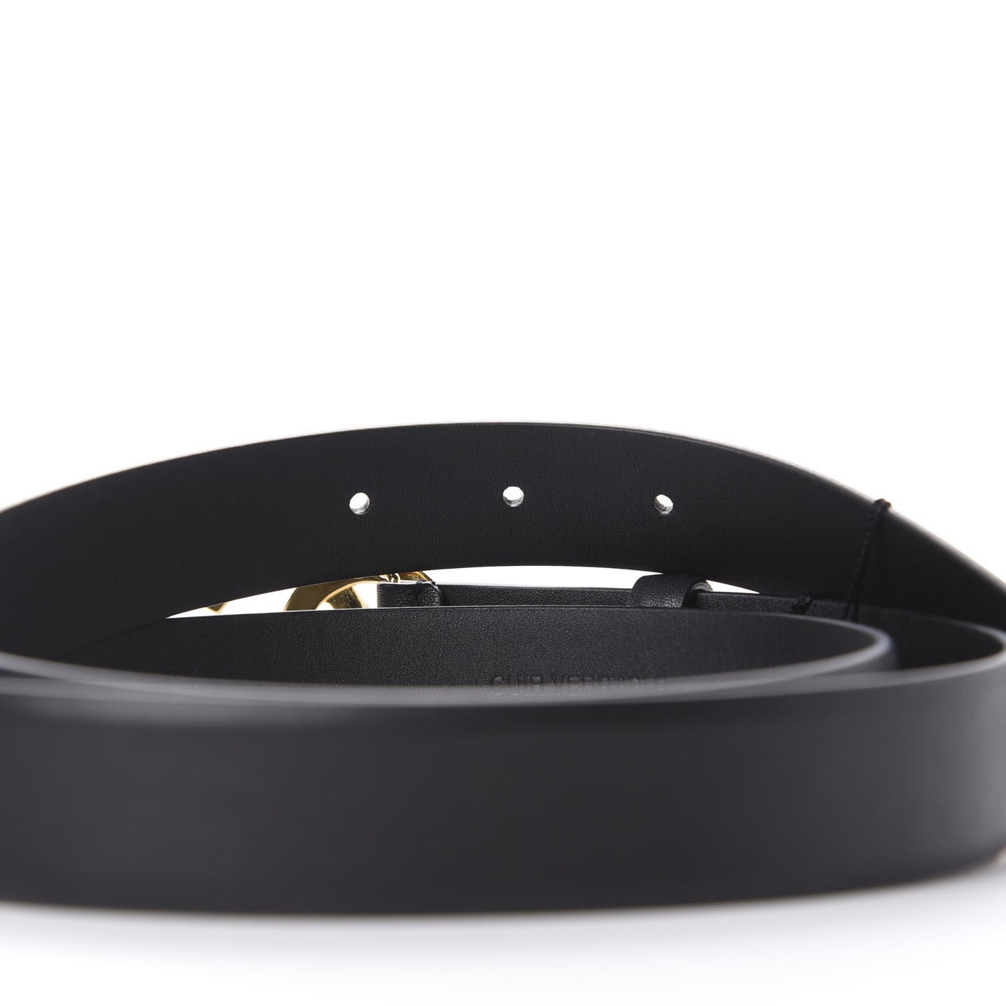 Calfskin Paris CC Belt 95 38 Black