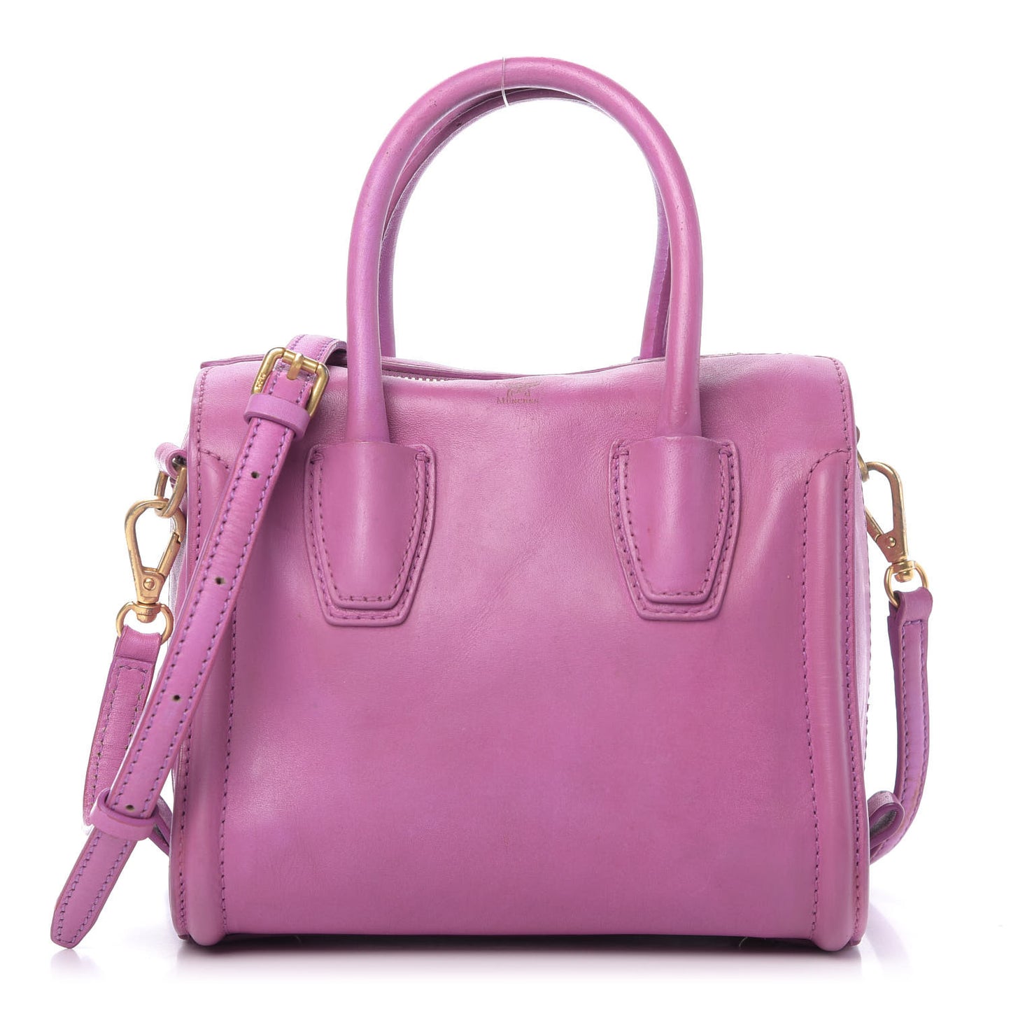 Calfskin Mini Top Handle Satchel Pink