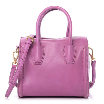 MCM Calfskin Mini Top Handle Satchel Pink 1 of 9