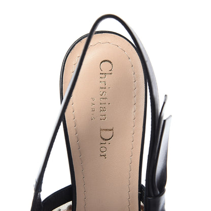 Christian Dior Embroidered Calfskin Beaded Sweet D Sling-Back Pumps 40 Multicolor 6 of 7