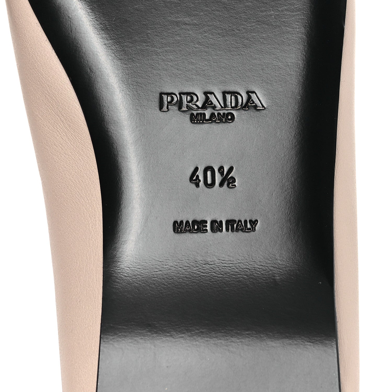 Prada Nappa Cap Toe Triangle Bow Ballerina Flats 40.5 Ninfea 6 of 8