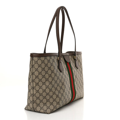 Gucci GG Supreme Monogram Medium Ophidia Shopping Tote Brown 3 of 14