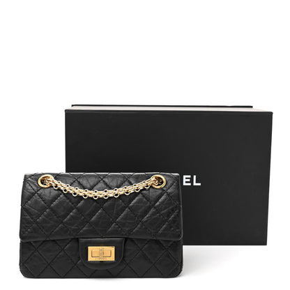 Chanel Aged Calfskin Quilted 2.55 Reissue Mini Flap Black 11 of 11