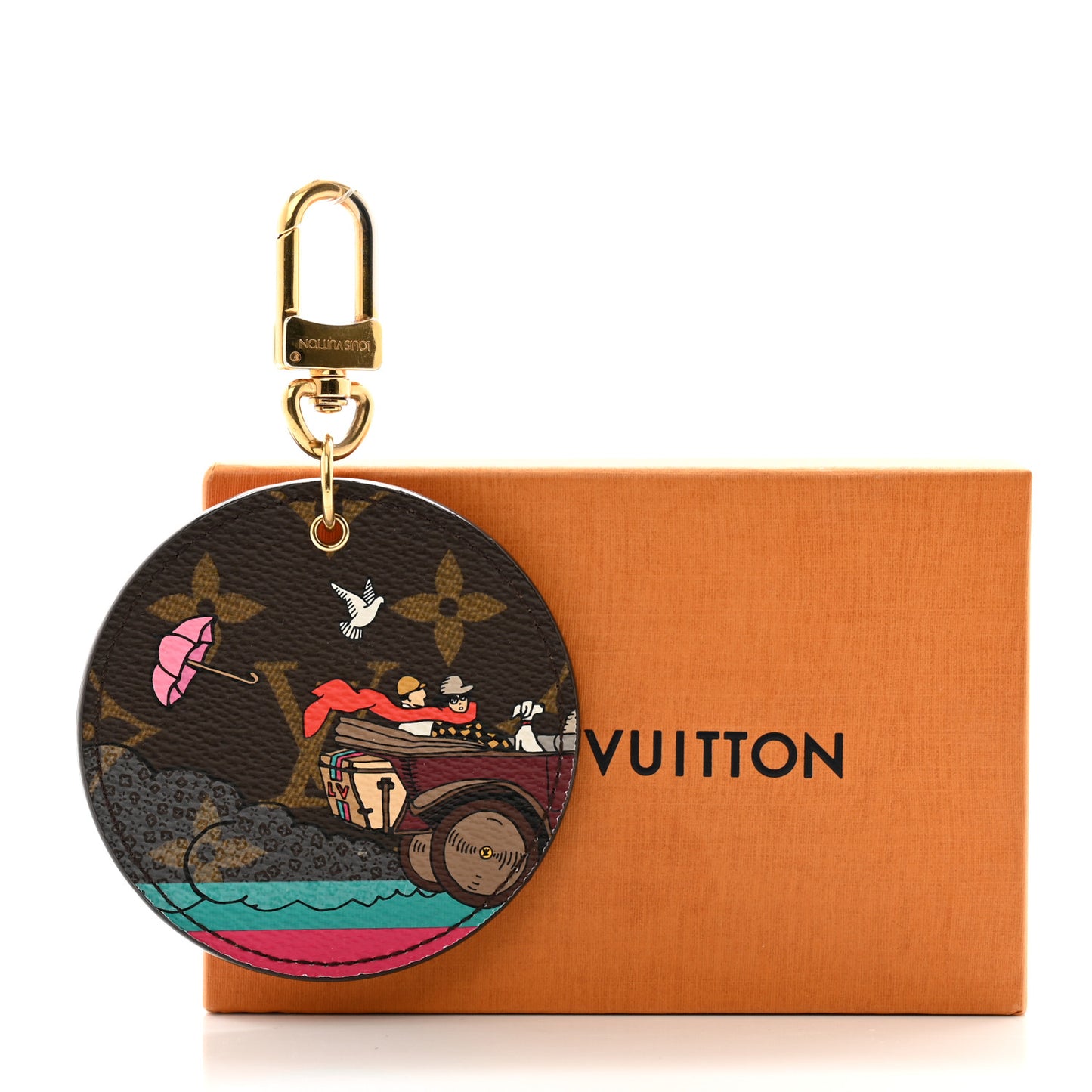Monogram 2015 Christmas Animation Bag Charm Key Ring