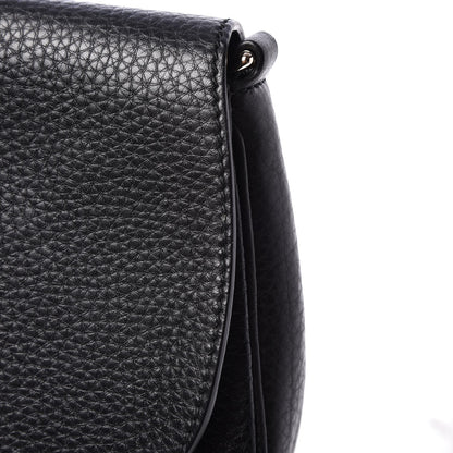 Gucci Pebbled Calfskin Medium Soho Flap Crossbody Black 8 of 9