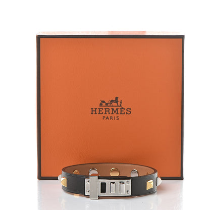 Hermes Swift Mini Dog Square Studded Bracelet T3 Black 7 of 7
