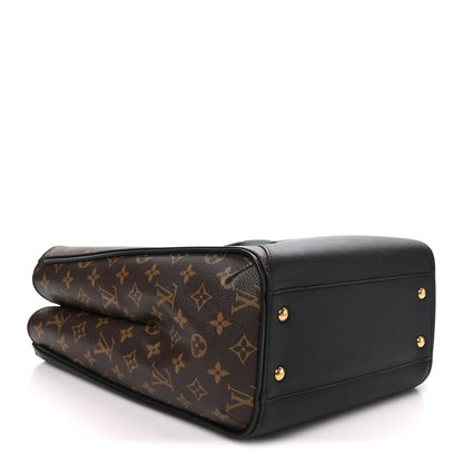Louis Vuitton Calfskin Monogram Kimono Tote Black 4 of 9