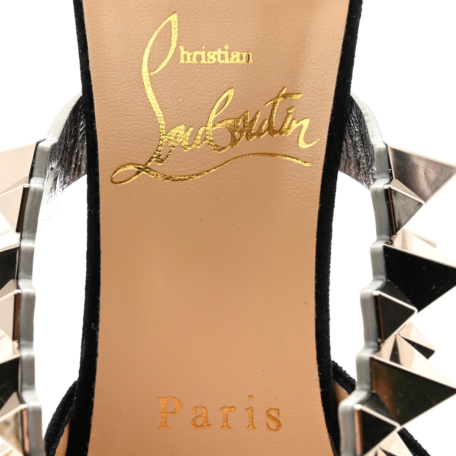 Christian Louboutin Veau Velours Specchio Planet Choc 80 Mule 36 Black 6 of 8