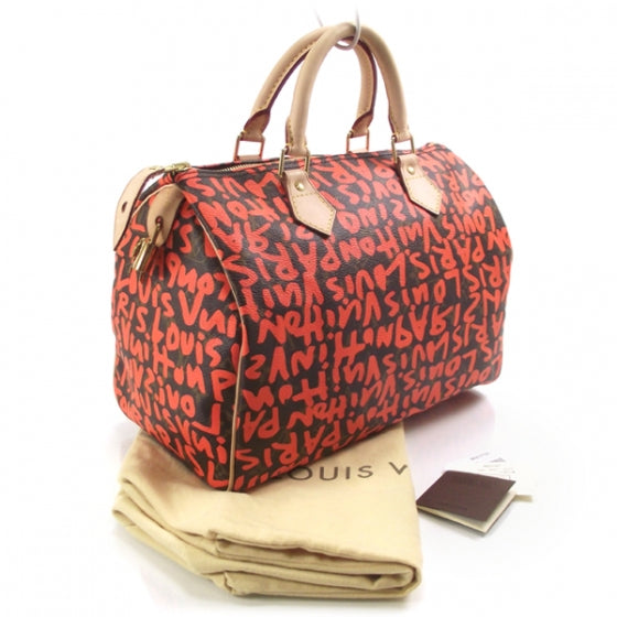 Monogram Graffiti Speedy 30 Orange