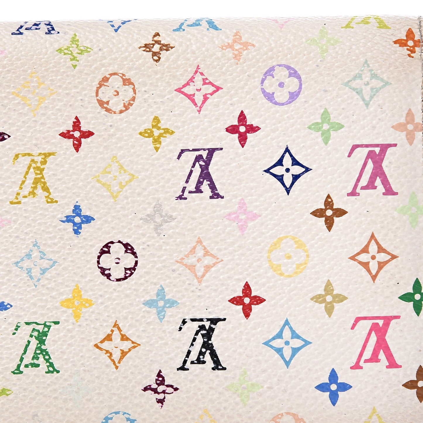 Monogram Multicolor Sarah Wallet White