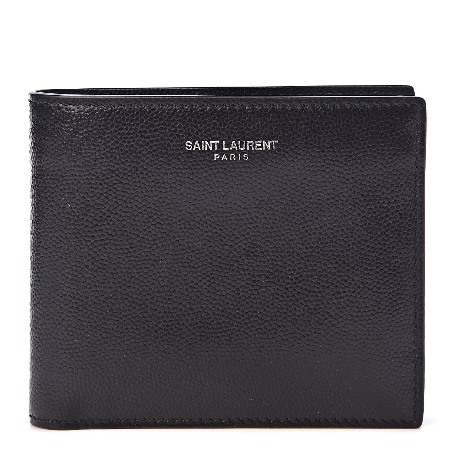 Saint Laurent Grain De Poudre Paris East West Wallet Black 1 of 7