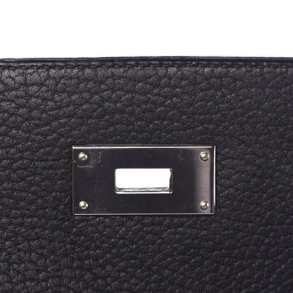 Hermes Fjord Horseshoe Kelly Retourne 40 Black Rouge H 15 of 33
