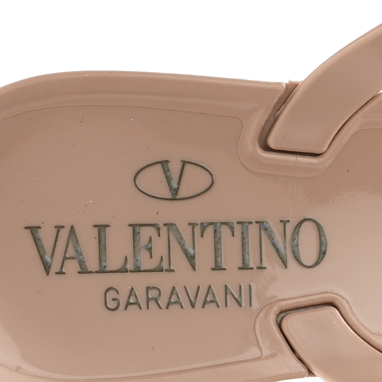 Valentino Garavani PVC Jelly Rockstud Bow Thong Sandals 37 Poudre 8 of 9