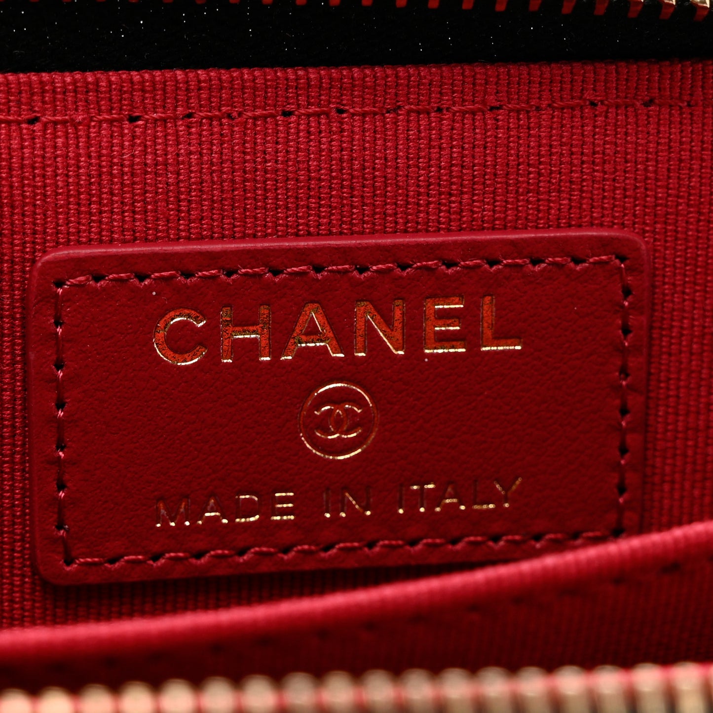Lambskin Quilted Chanel 19 Zip Around Coin Purse Wallet Black