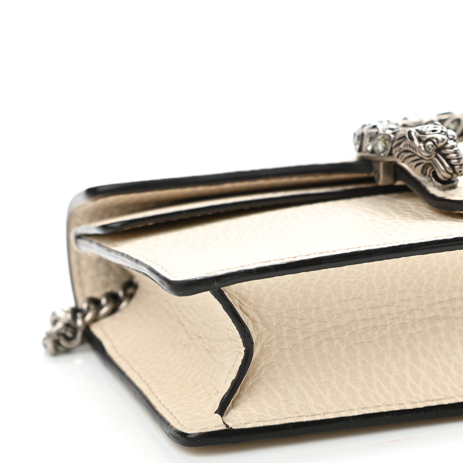 Gucci Dollar Calfskin Crystal Super Mini Dionysus Shoulder Bag Mystic White Black Diamond 8 of 9