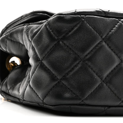 Chanel Lambskin Quilted Mini Pearl Crush Flap Black 9 of 11