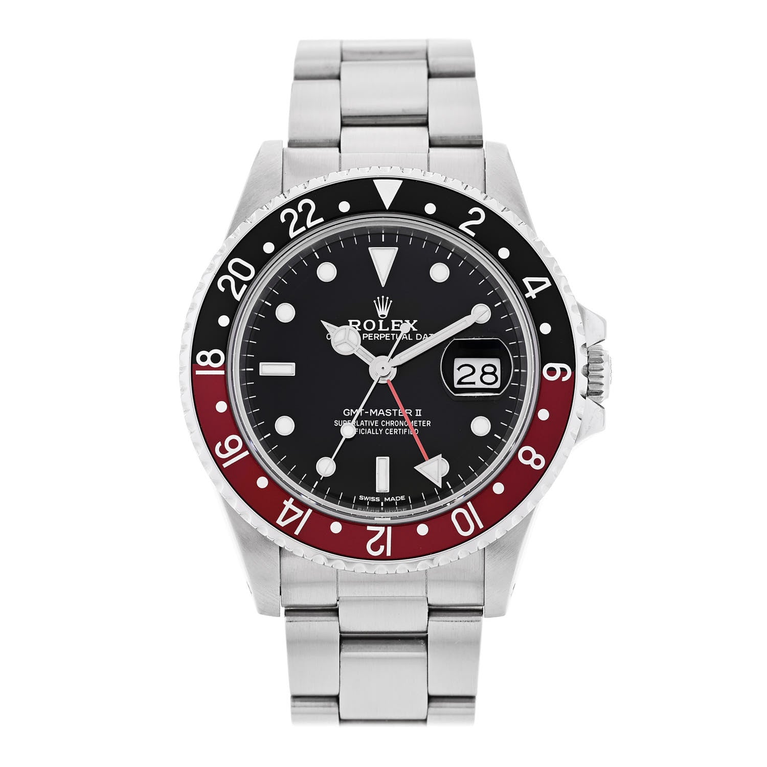 Rolex Stainless Steel 40mm Oyster Perpetual Date GMT Master II Coke Watch 16760 1 of 5
