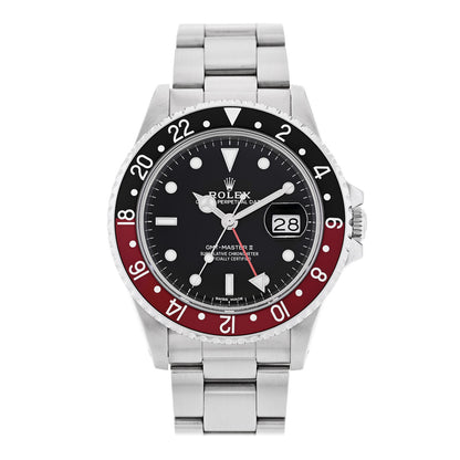 Rolex Stainless Steel 40mm Oyster Perpetual Date GMT Master II Coke Watch 16760 1 of 5