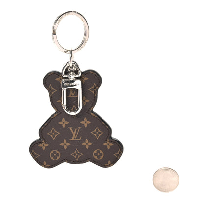 Louis Vuitton Monogram Teddy Bear Bag Charm Key Holder Brown 2 of 5