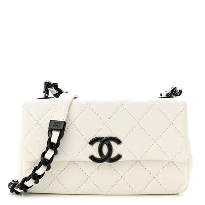 Chanel Caviar Quilted My Everything Small Flap White Black 1 of 12