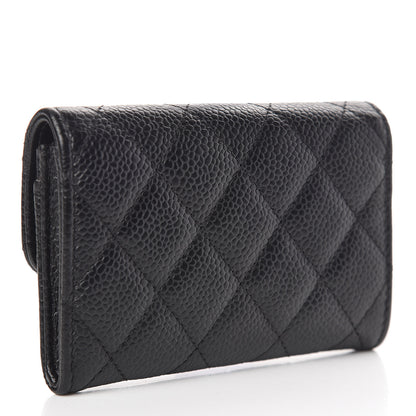 Chanel Caviar Quilted Flap Card Holder Black 3 of 9