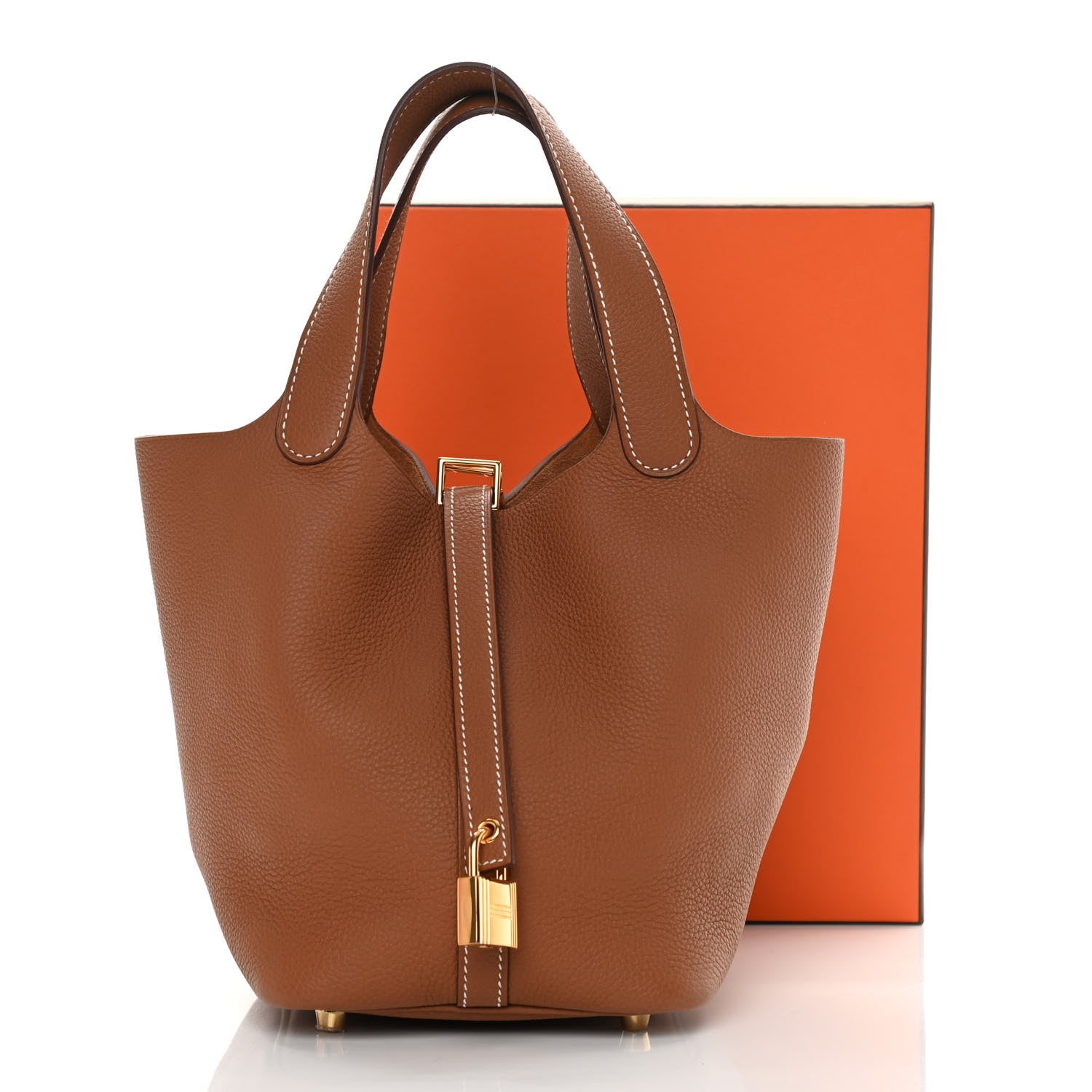 Hermes Taurillon Clemence Picotin Lock 18 PM Gold 11 of 11