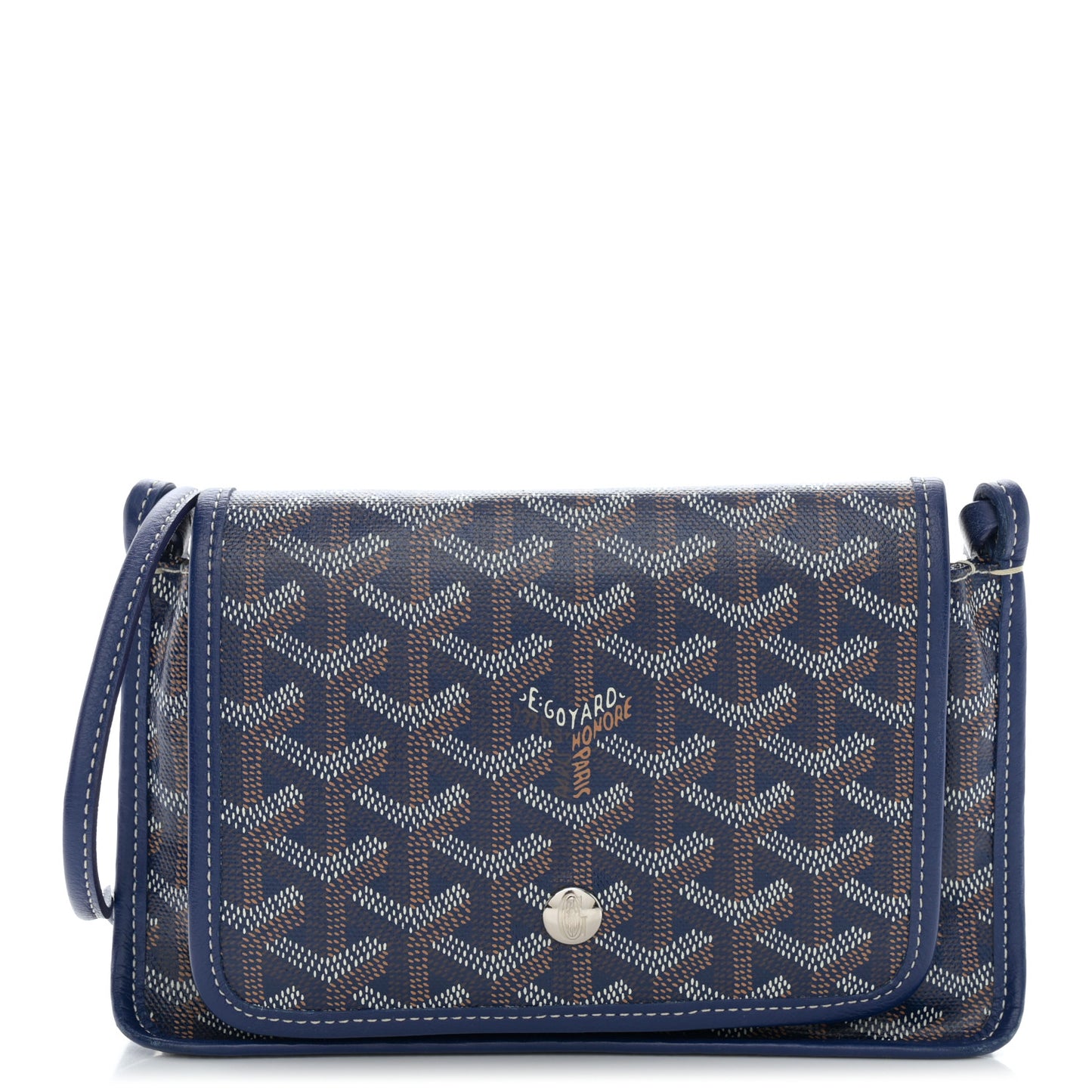 Goyardine Plumet Wallet Clutch Navy