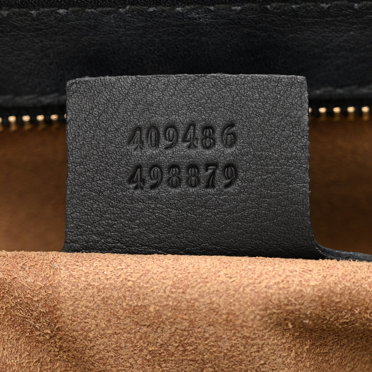 GG Supreme Monogram Calfskin Medium Padlock Shoulder Bag Beige Black Cuir
