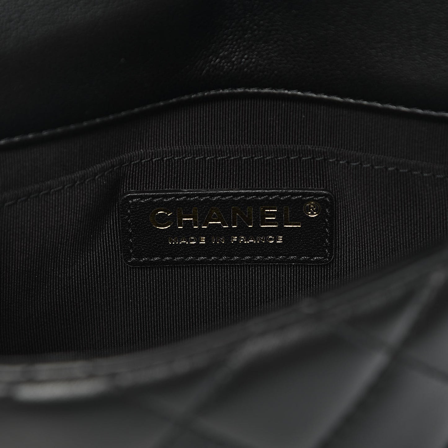 Lambskin Quilted Small My Precious Flap Black