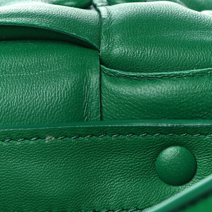 Bottega Veneta Lambskin Maxi Intreccio Padded Chain Cassette Crossbody Bag Racing Green 10 of 10