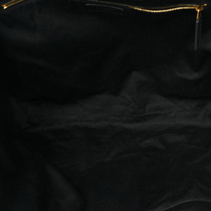 Saint Laurent Lambskin Quilted Maxi Icare Shopping Tote Black 6 of 10