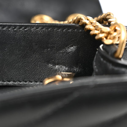 Saint Laurent Calfskin Y Quilted Monogram Small Loulou Chain Satchel Black 8 of 11