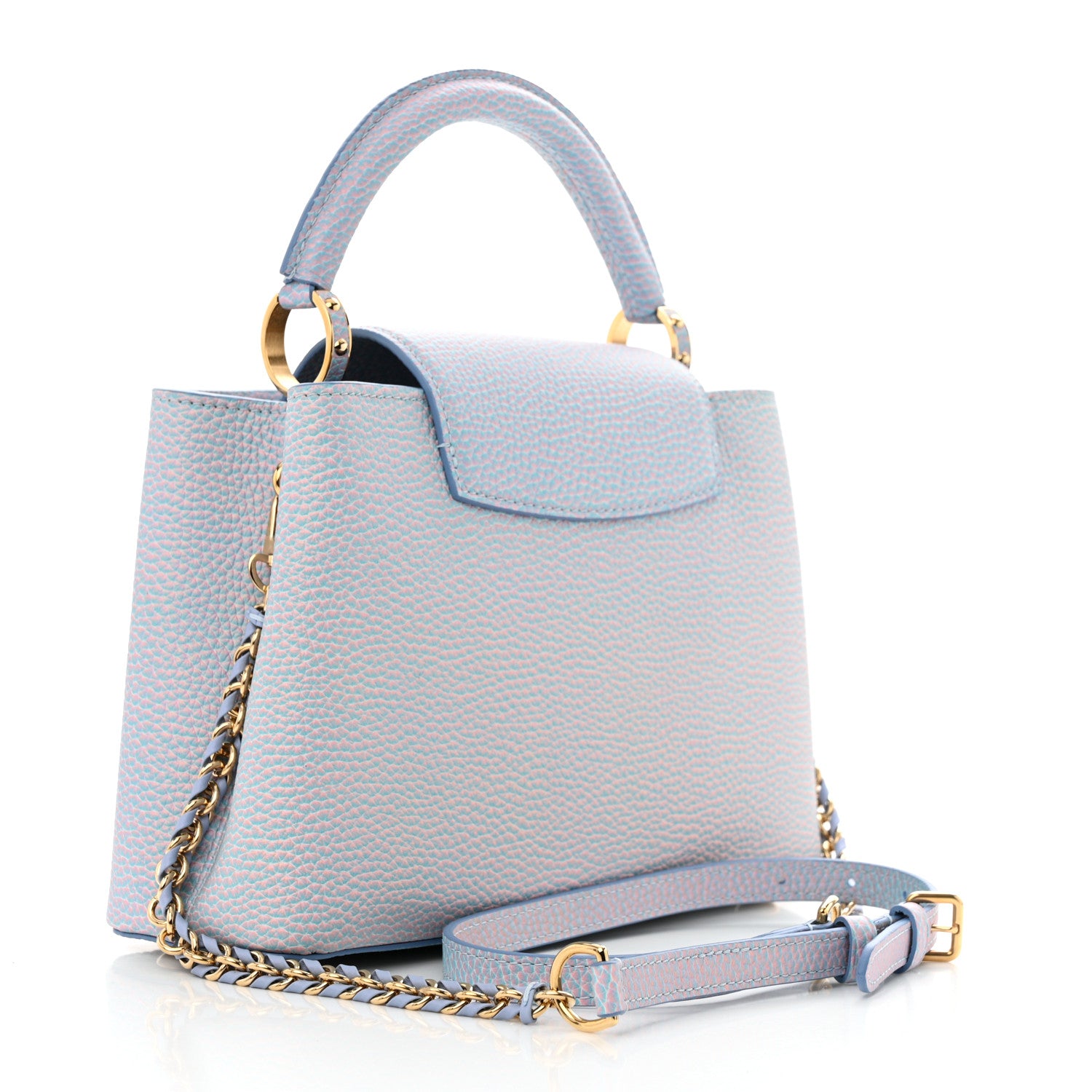 Louis Vuitton Taurillon Summer Stardust Capucines BB Lilas Purple 2 of 11