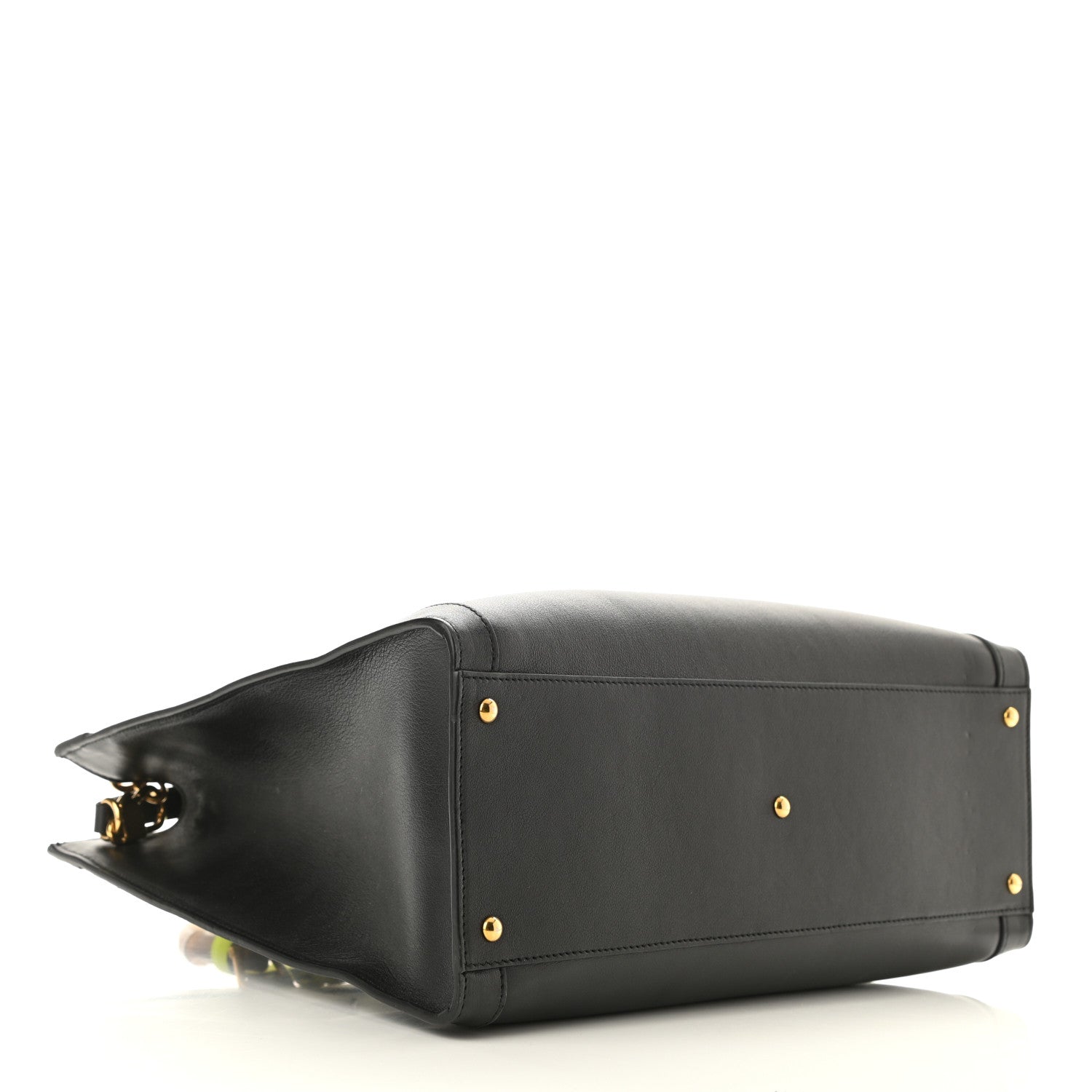 Gucci Calfskin Medium Diana Tote Bag Black Yellow Fluo 4 of 10