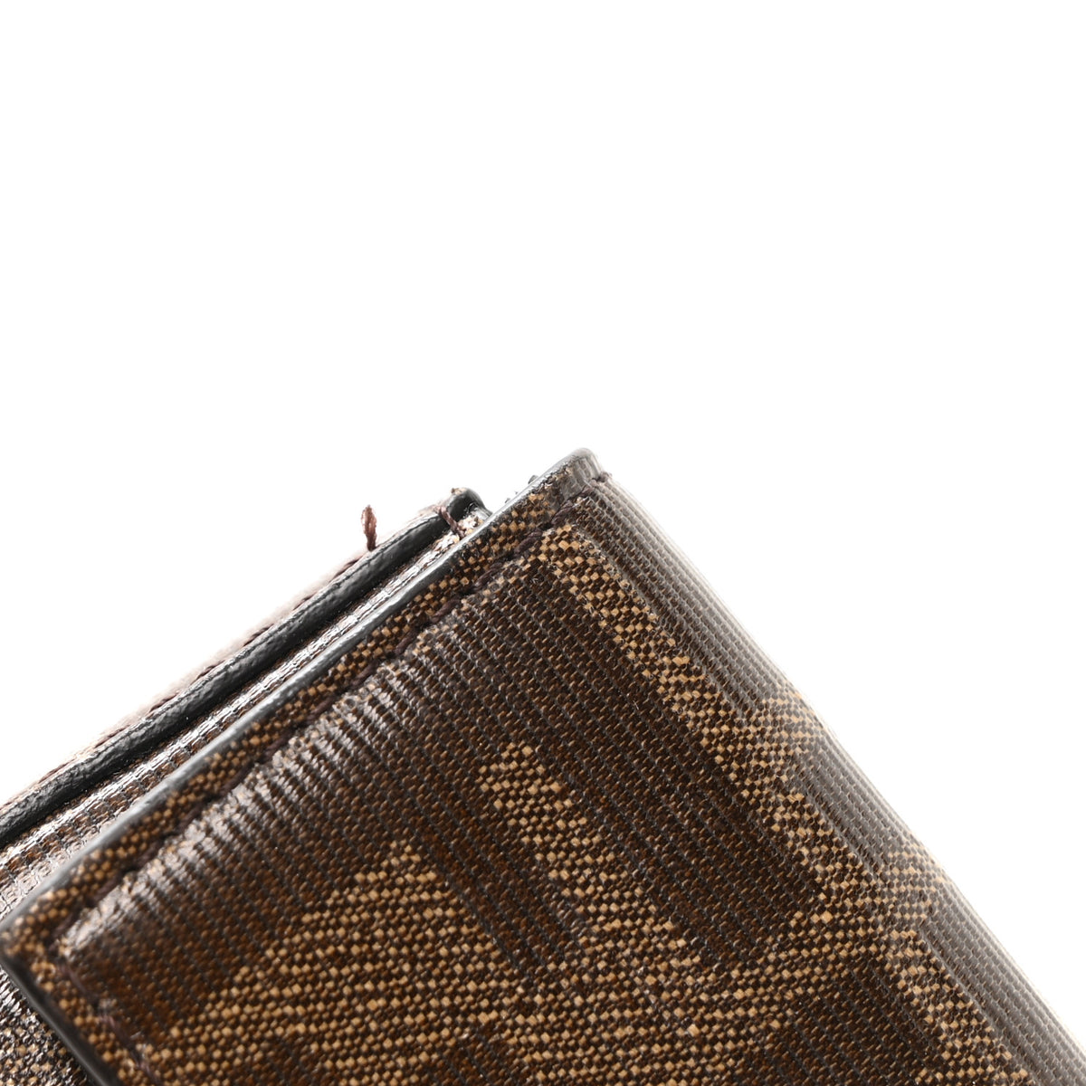 Glazed Fabric FF 1974 Nano Baguette Charm Mogano Panna