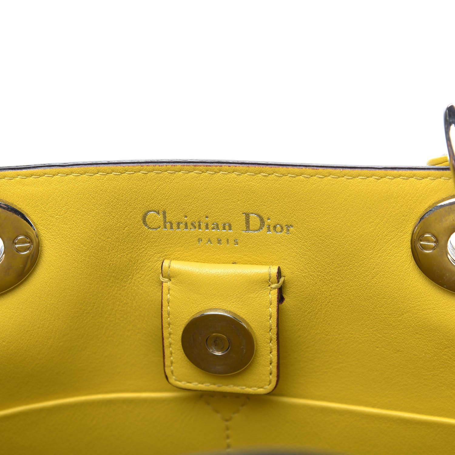 Christian Dior Smooth Calfskin Medium Tri-Color Diorissimo Tote 7 of 16