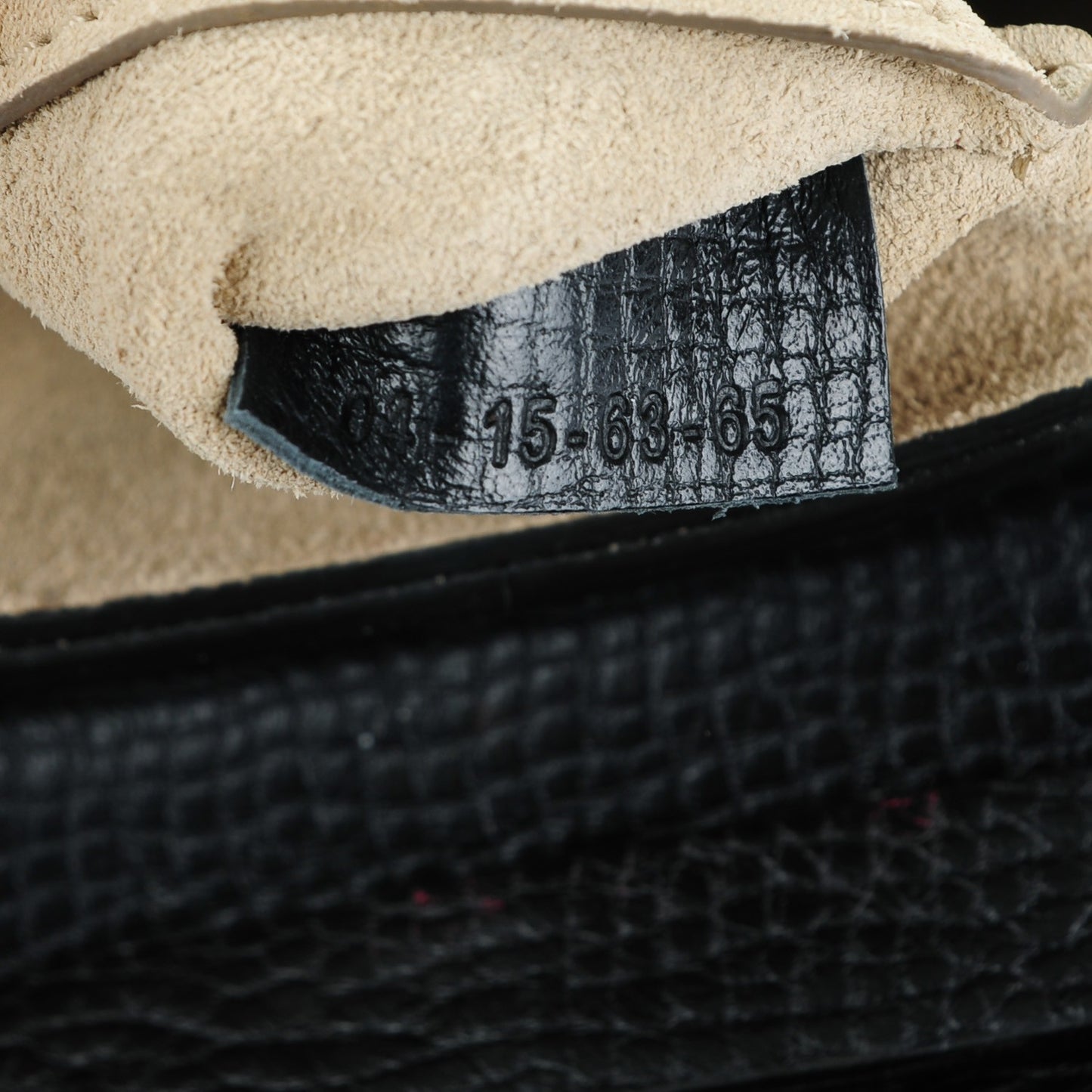 Textured Calfskin Lambskin Nano Drew Shoulder Bag Black