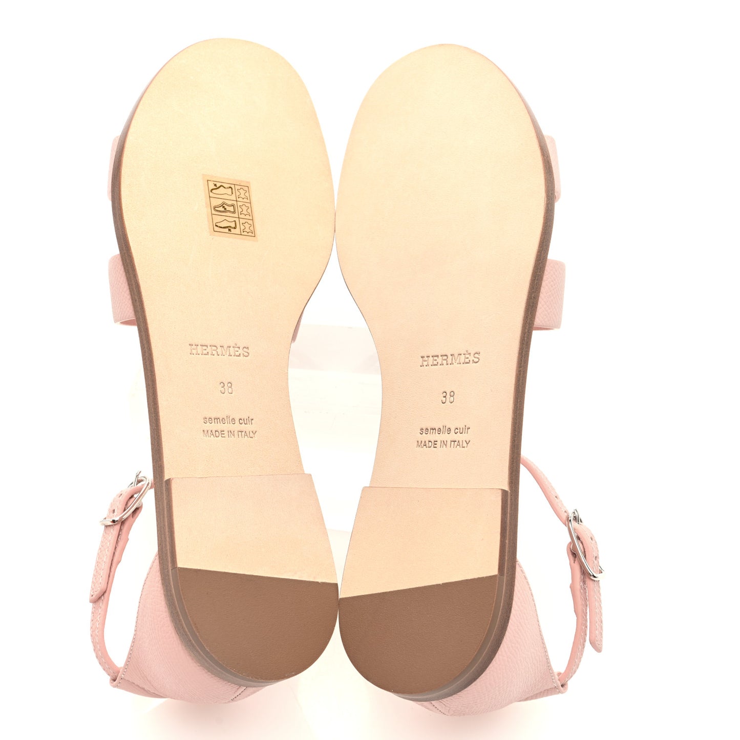 Epsom Santorini Sandals 38 Rose Porcelaine