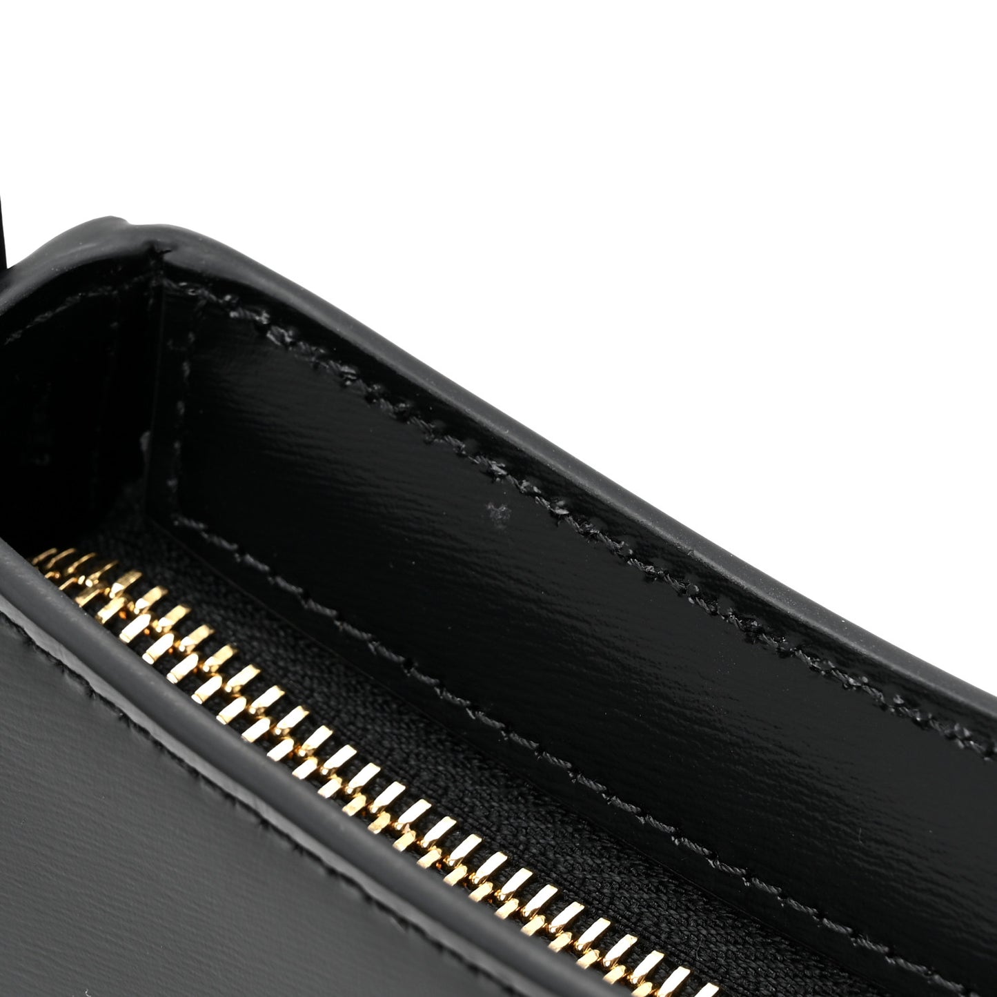 Shiny Calfskin Medium Tilly Triomphe Shoulder Bag Black