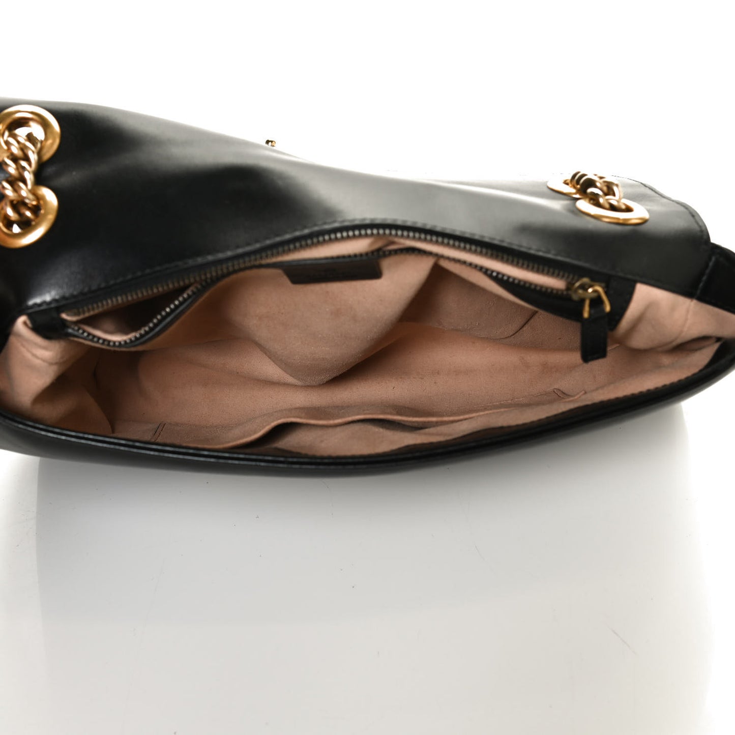 Calfskin Matelasse Medium GG Marmont Shoulder Bag Black