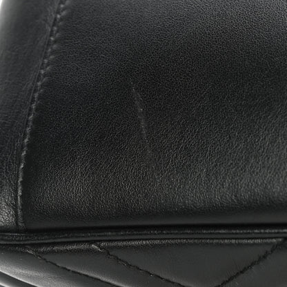 Gucci Calfskin Matelasse Small GG Marmont Top Handle Shoulder Bag Black 12 of 13