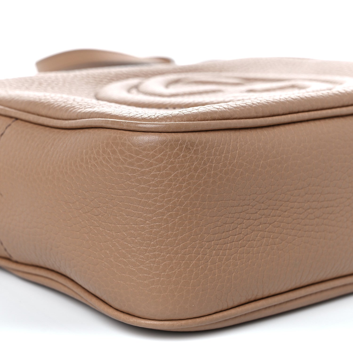 Gucci Pebbled Calfskin Small Soho Disco Bag Camelia 10 of 11