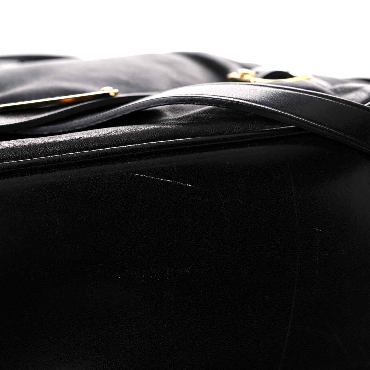 Burberry Lambskin Bridle Calfskin Medium Landscape Lynher Tote Black 13 of 18