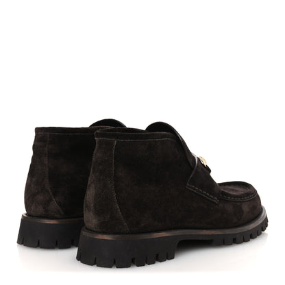 Gucci Suede Womens Horsebit Ankle Boots 39 Dark Brown 5 of 10