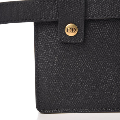 Christian Dior Grained Calfskin Saddle Belt Bag Black 7 of 10