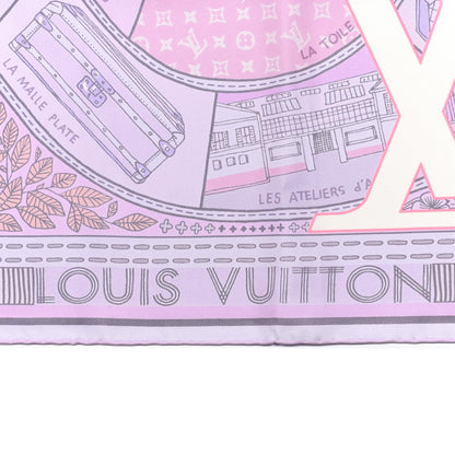 Louis Vuitton Silk Monogram Carre Beyond Jeu De Louis Square Scarf 2 of 4