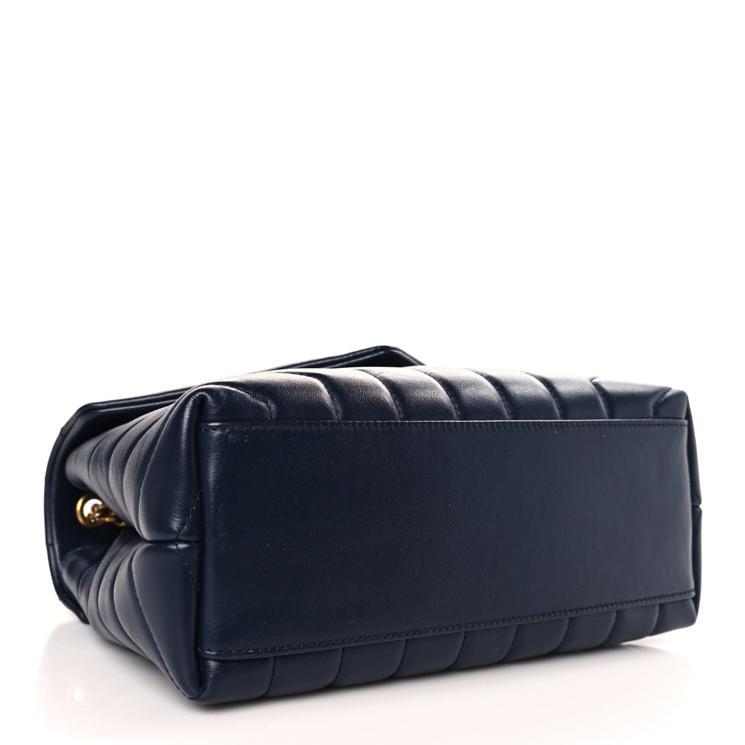 Saint Laurent Calfskin Y Quilted Monogram Small Loulou Chain Satchel Denim Brut 4 of 9