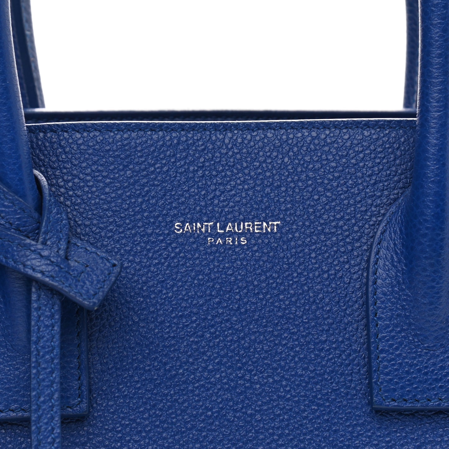 Grained Calfskin Baby Sac De Jour Flash Blue