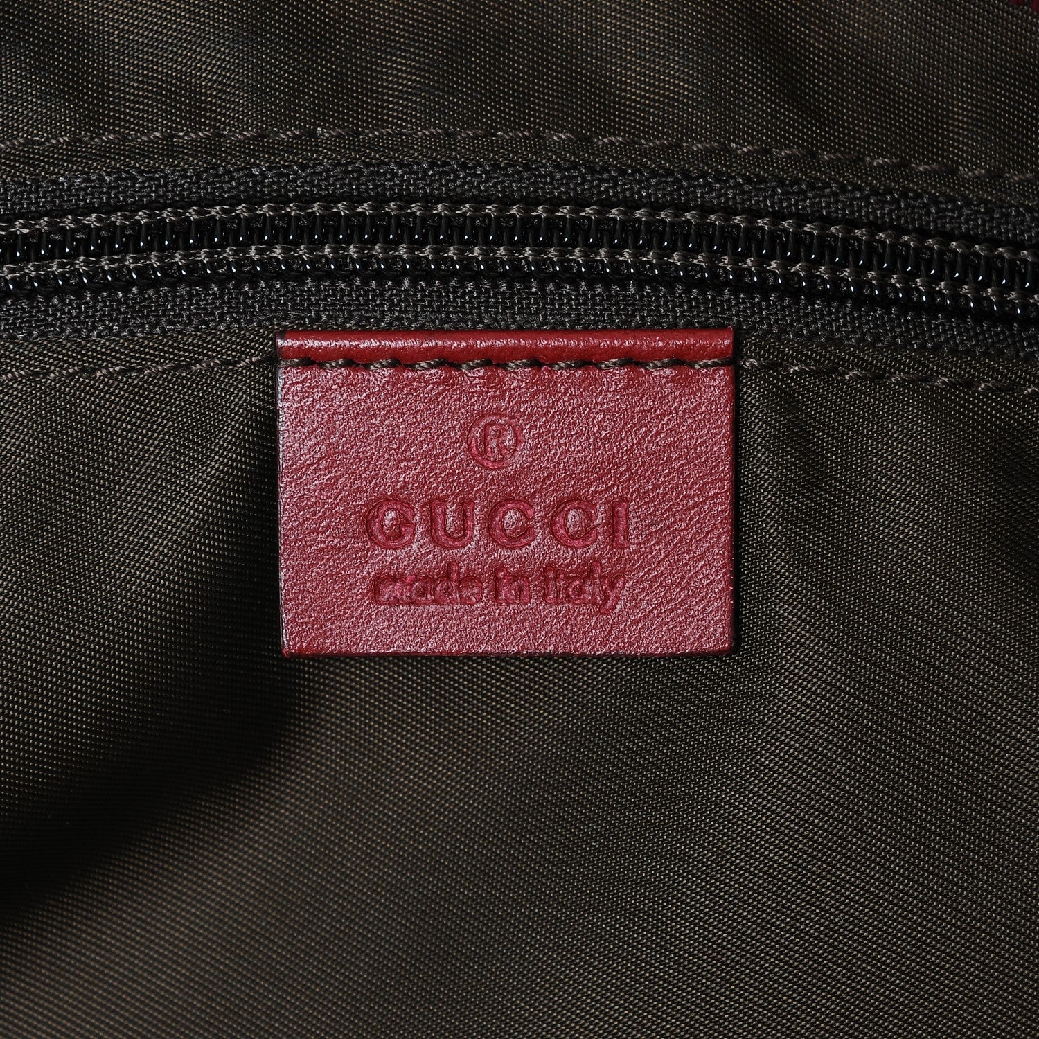 Gucci GG Monogram Web Medium Collapsable Carry On Duffle Beige Red 6 of 7